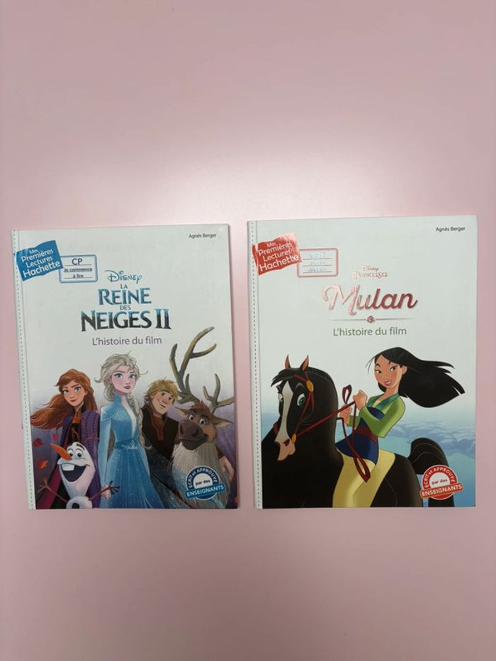 2 livres Mes premières lecteurs Disney