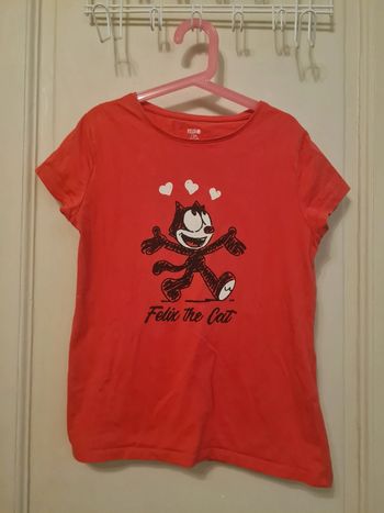 Tee shirt Felix le chat rouge taille 12 ans
