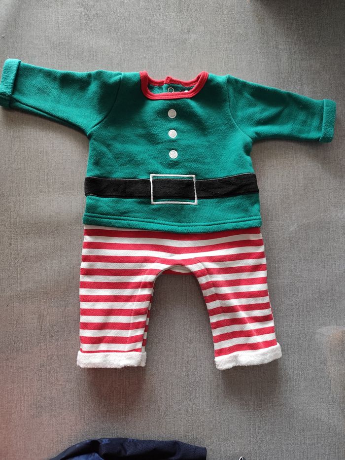 Vêtement de lutin de Noël taille 3 mois
