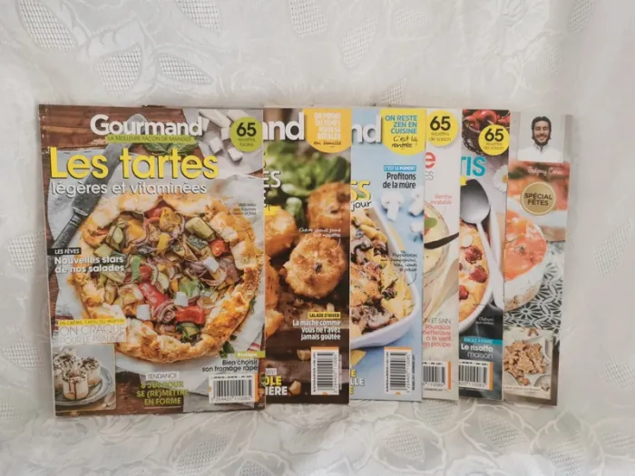 Lot de 6 magazines "Gourmand – La meilleure façon de manger"