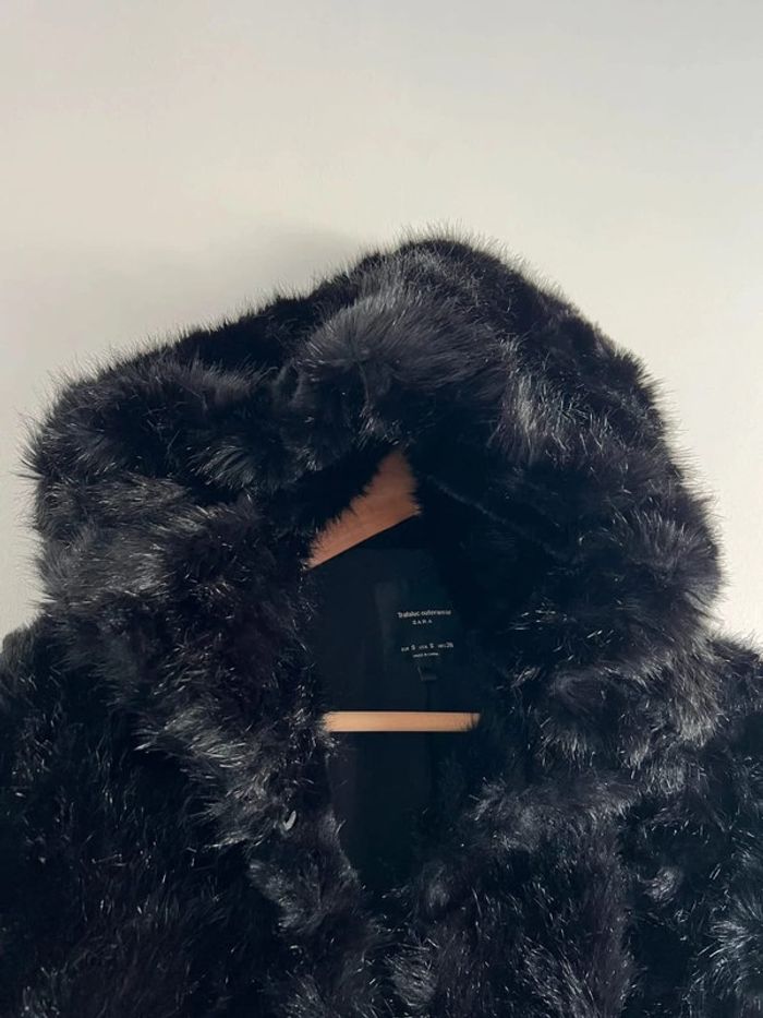 Manteau fausse fourrure Zara - photo numéro 2