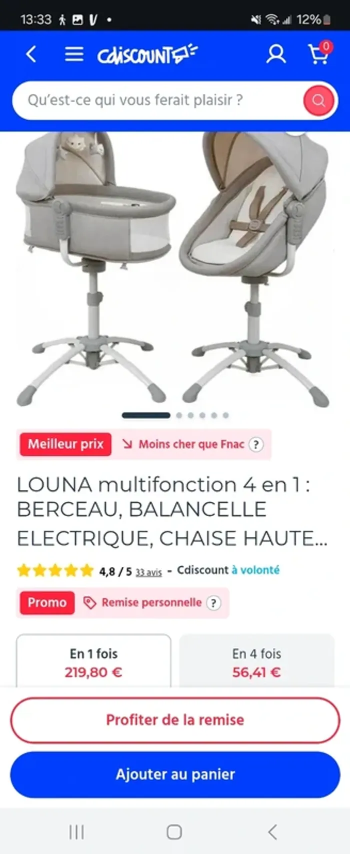 Louna 4en1 Berceau Balancelle électrique Transat lit - photo numéro 2