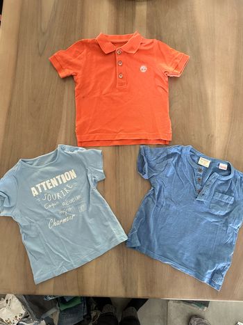 Lot de trois T-shirts 12/18 mois Timberland Zara