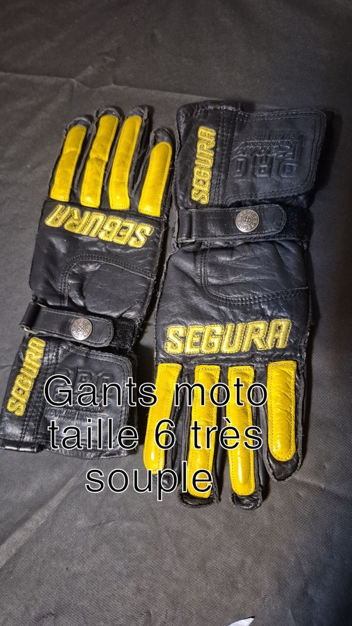 Gants moto cuir SEGURA