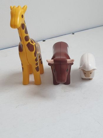 3 animaux Playmobil 123