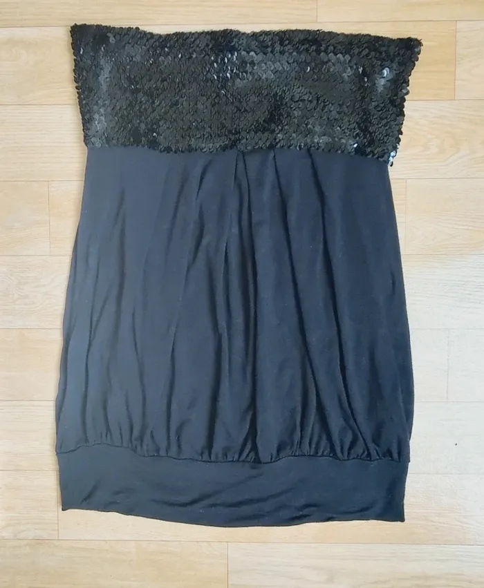 Bustier bordure sequins T.42/44