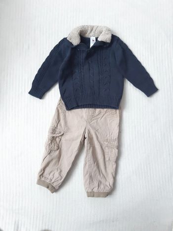 Tenue hivet pull et pantalon Baby club 80 cm