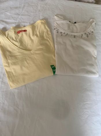 Lot 2 tee-shirt manches longues taille 38-40