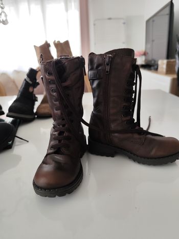 superbe paire de botte en cuir ciao taille 24 marque italienne 