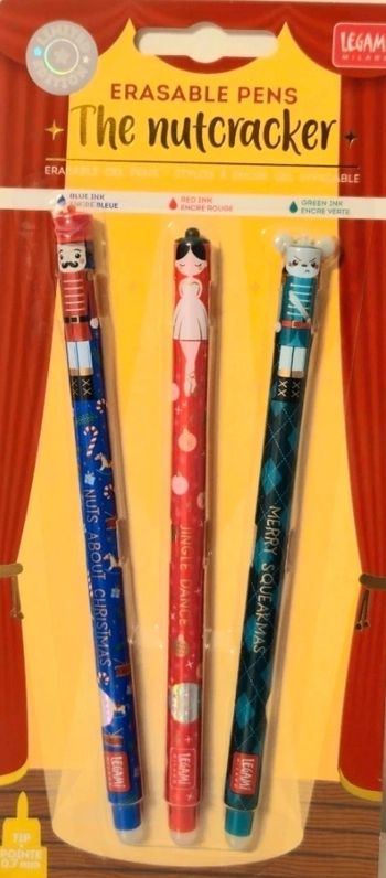 Légami The nutcracker,  Noël 2025, set de 3 stylos. 