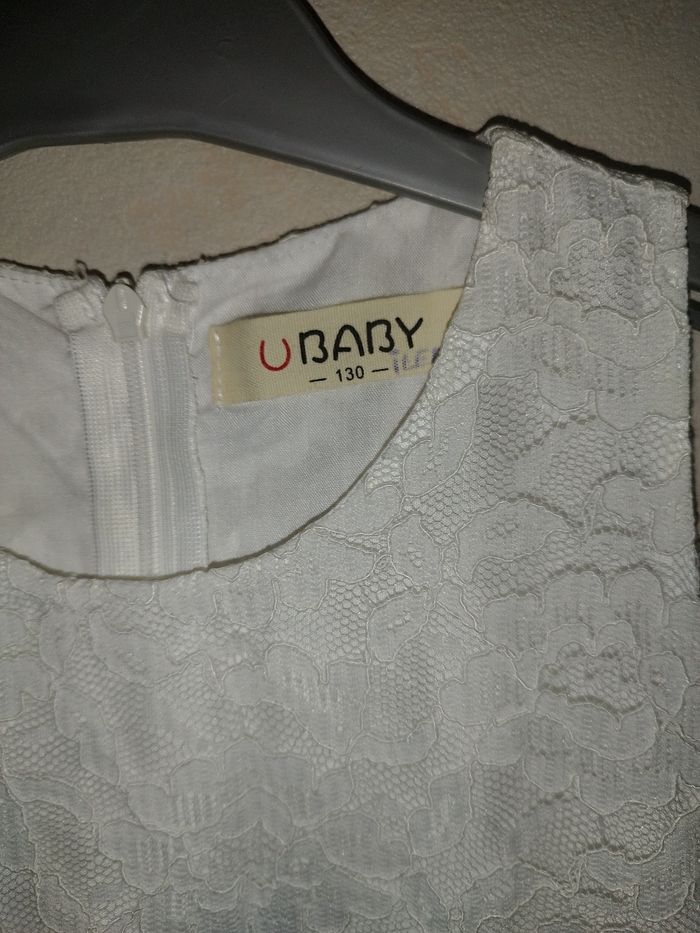 Robe dentelle de cérémonie blanche - photo numéro 3