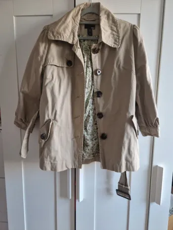Veste paletot H&M, beige, 40, neuf