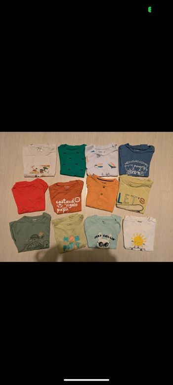 Lots de tee-shirts manches courtes