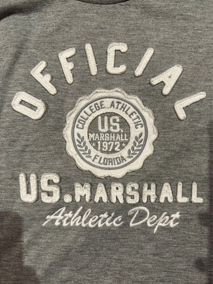 T shirt gris us Marshall - photo numéro 2