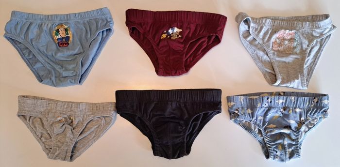 Lot de 6 slips garçon 4-5 ans BE - photo numéro 2