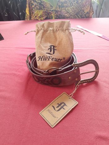 Ceinture nordique à boucle gaufrée ceinture de chevalier rétro médiévale HiiFeuer