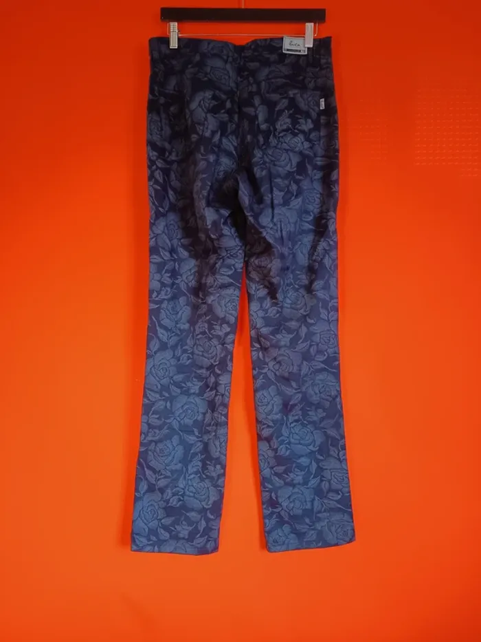 Pantalon femme tissu fleuri (A405) - photo numéro 6