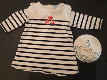 Robe marinière 3 mois