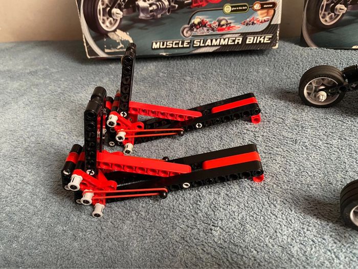 Lot de 2 lego 8645 racers power racers. Muscle slammer bike complète - photo numéro 9