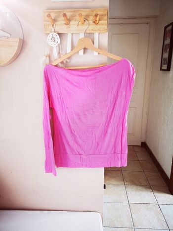 Top haut original rose
