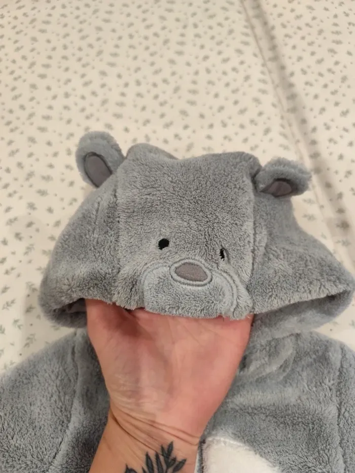 Veste douce et chaude ourson DPAM 3 mois neuve - photo numéro 4