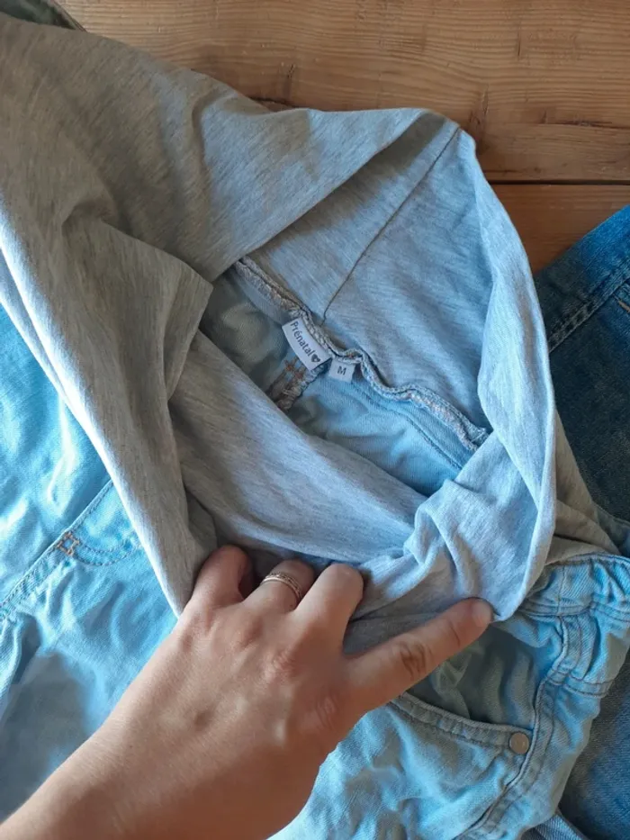 Lot de 2 shorts jeans grossesse - photo numéro 2