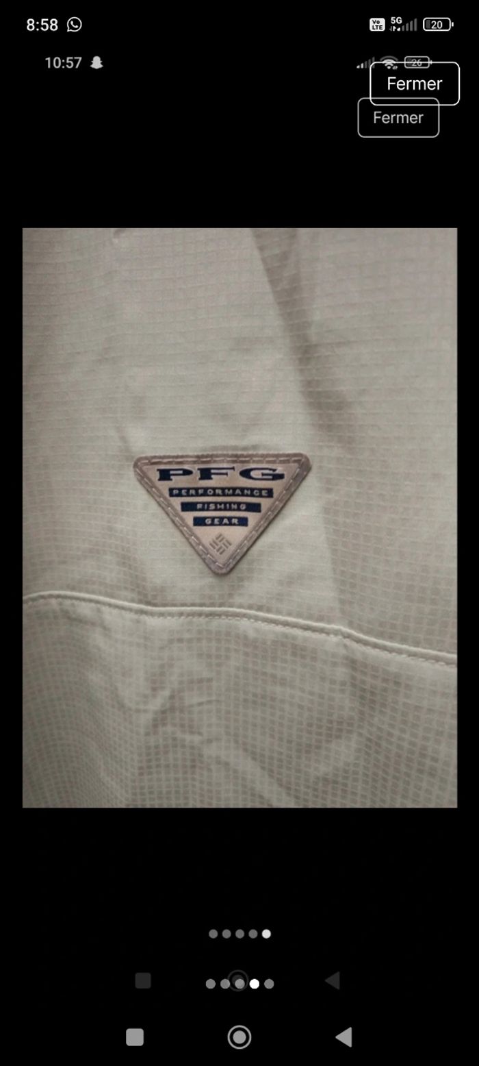 Chemise Columbia vert d'eau - photo numéro 4