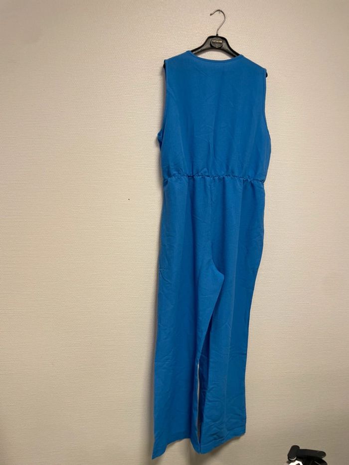 combi pantalon bleu taille xxl neuve ceinturé - photo numéro 6
