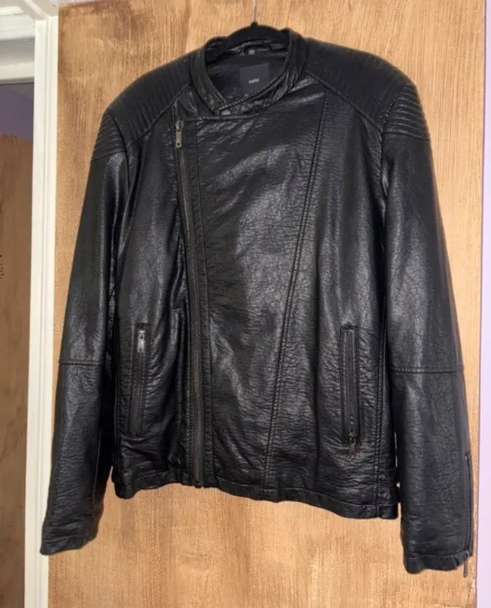 Veste similicuir homme