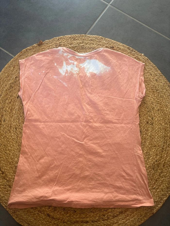 T shirt rose saumon - photo numéro 3