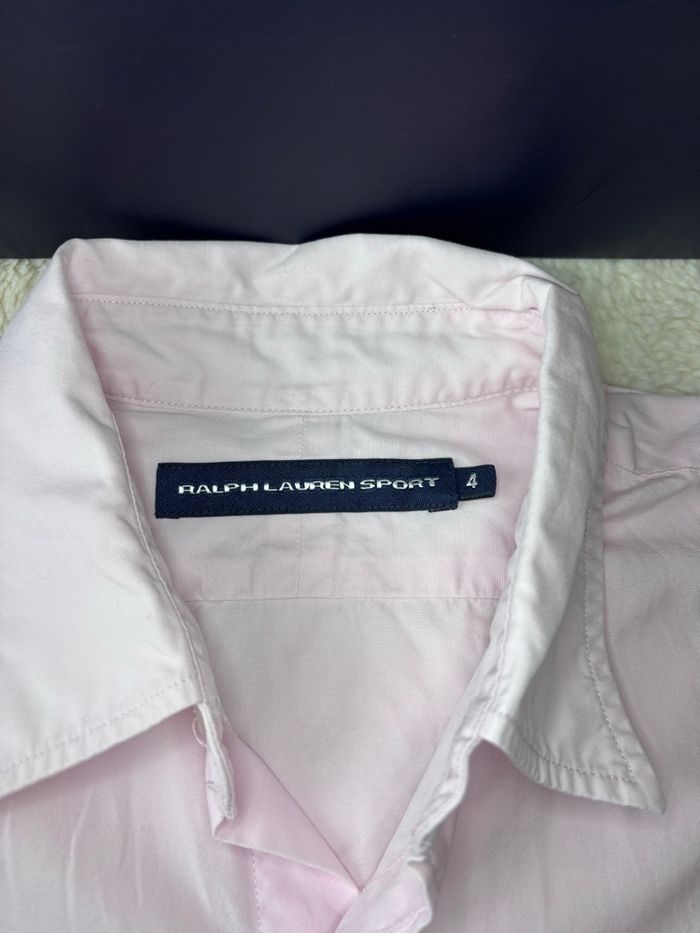 Chemise Neuve Ralph Lauren Rose Pâle Logo Blanc - Taille S/36 - photo numéro 3