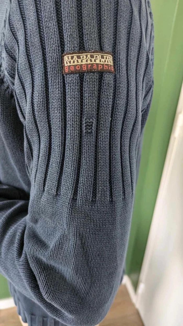 Pull camionneur Napapijri Bleu marine - photo numéro 2
