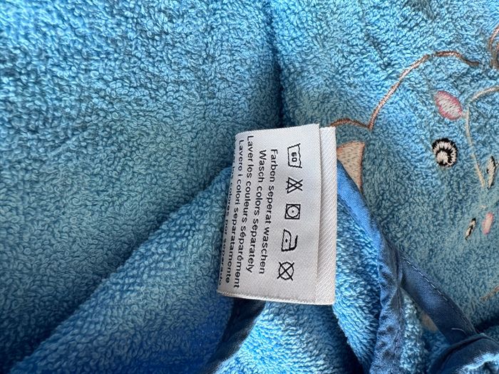 Poncho serviette de bain bleu lion 1-3 ans - photo numéro 5