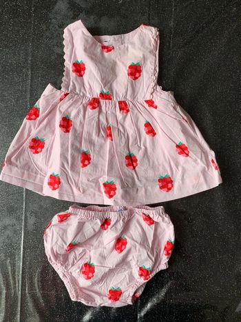 Robe et bloomer jacadi framboise