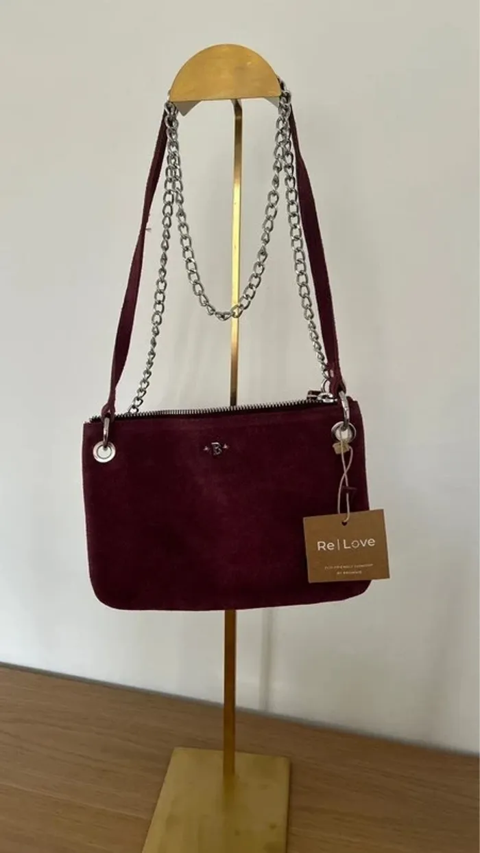 Sac bandoulière Brownie Re|Love – Édition éco-responsable, cuir