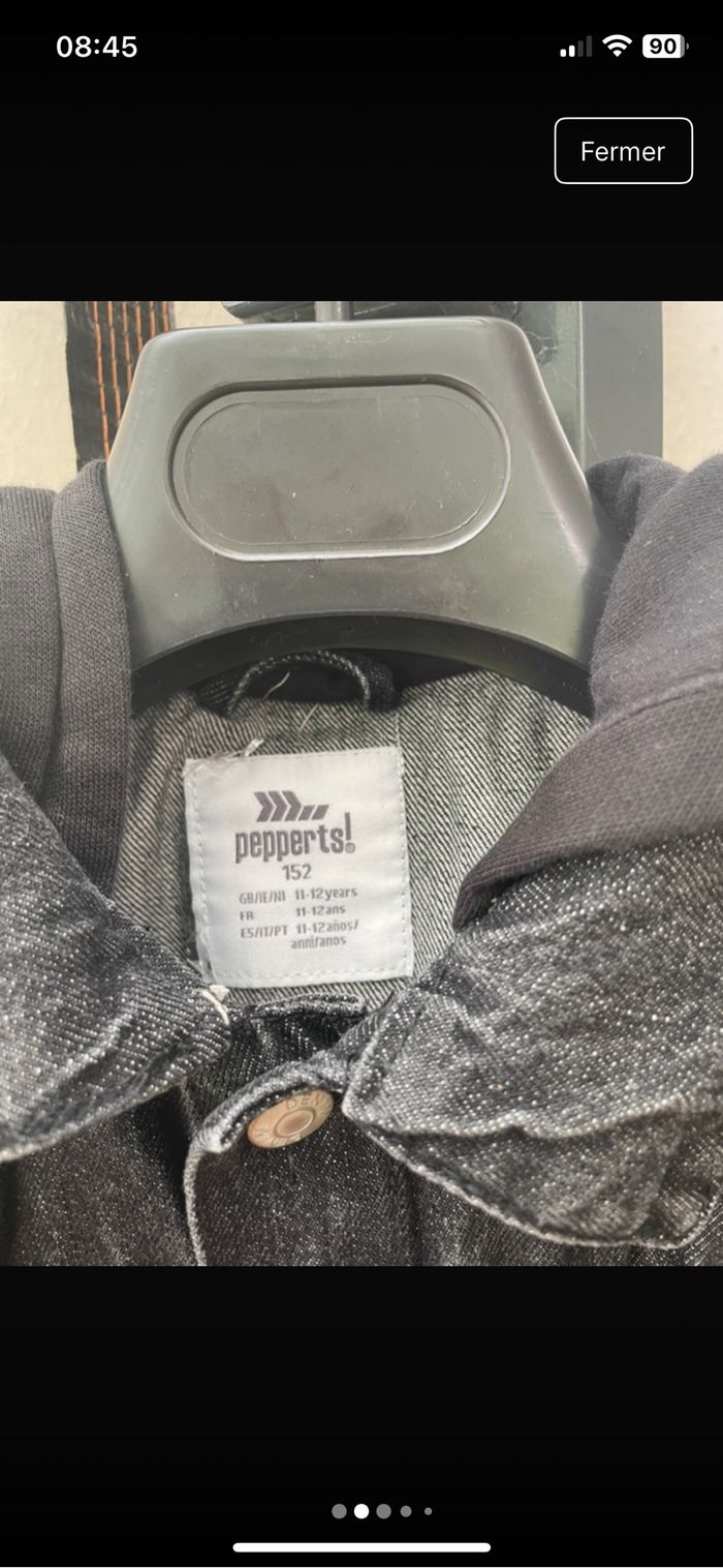 Veste en jeans à capuche - photo numéro 2