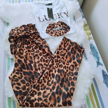 Ensemble imprimé panthère