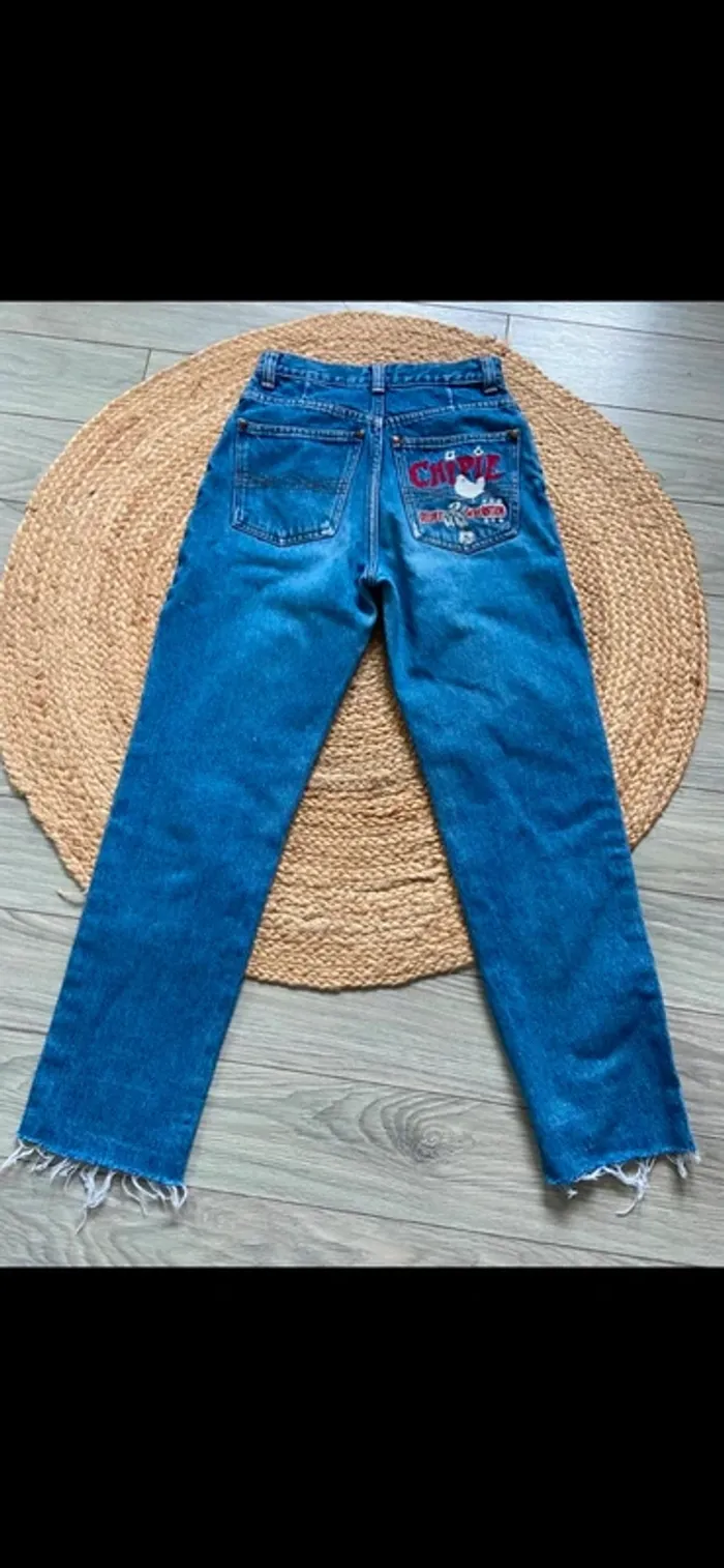 Jeans fille troué Chipie Années 2000 y2k Taille 13- 14 ans - photo numéro 2