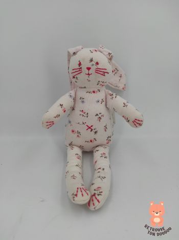 Doudou Lapin rayé Petit Bateau
