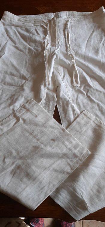 Pantalon fluide lin et viscose taille 44 la city