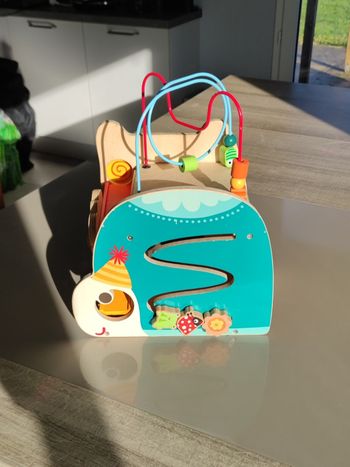 Cube de motricité en bois, Jouet d'éveil enfant - Très bon état