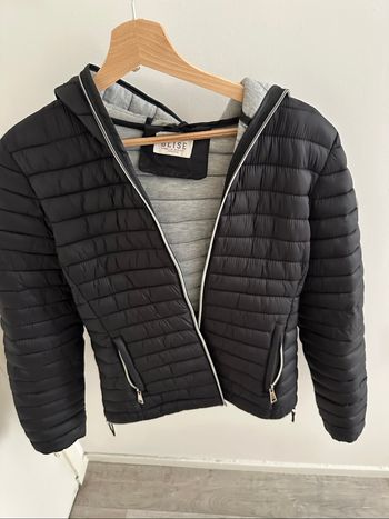 Doudoune fine noir demi-saison femme