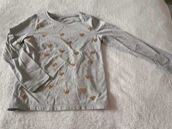 Blouse coeur 8 ans