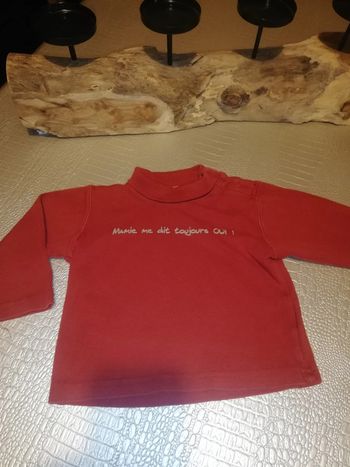 Col roulé bordeaux