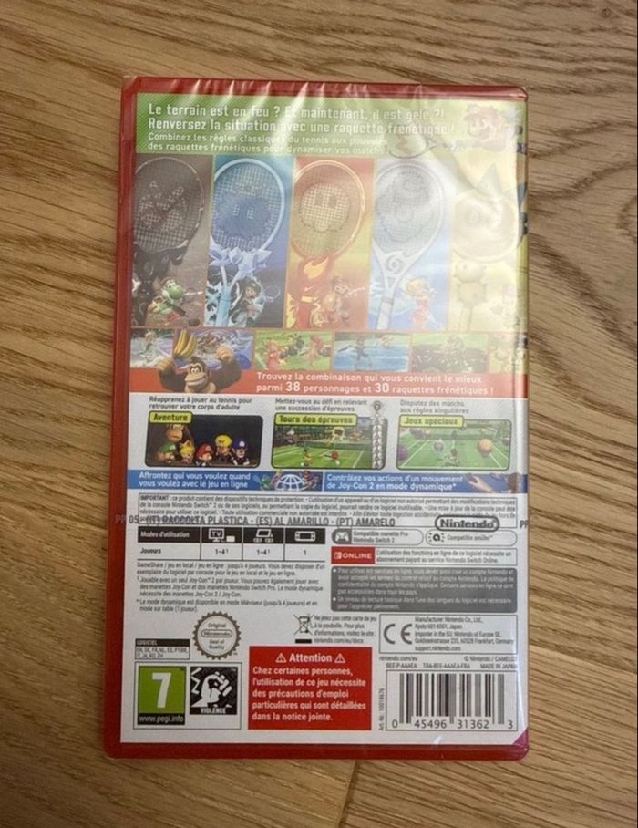 Mario tennis fever - jeu nintendo switch 2 neuf sous blister - photo numéro 2