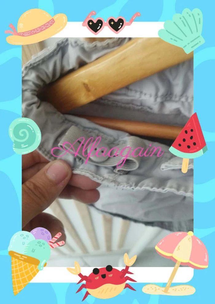 Short gris Kiabi 8ans - photo numéro 5