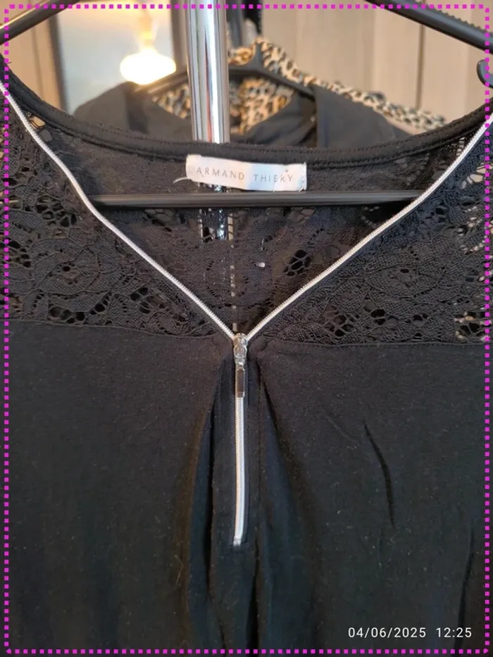 Blouse noire manches 3/4 - photo numéro 3