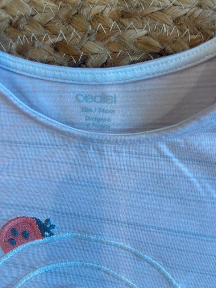 Tee-shirt manches longues fille 12 mois Obaibi - photo numéro 2