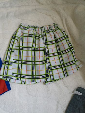 Short de bain à carreaux