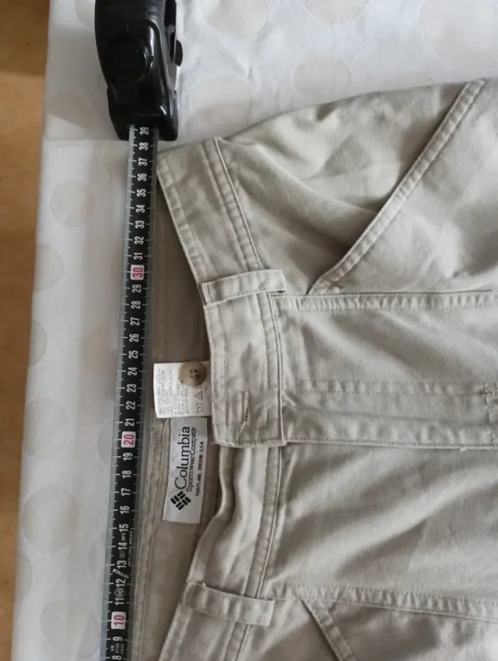 Pantalon jeans homme Columbia taille 38 jambes larges style cargo randonnée - photo numéro 9